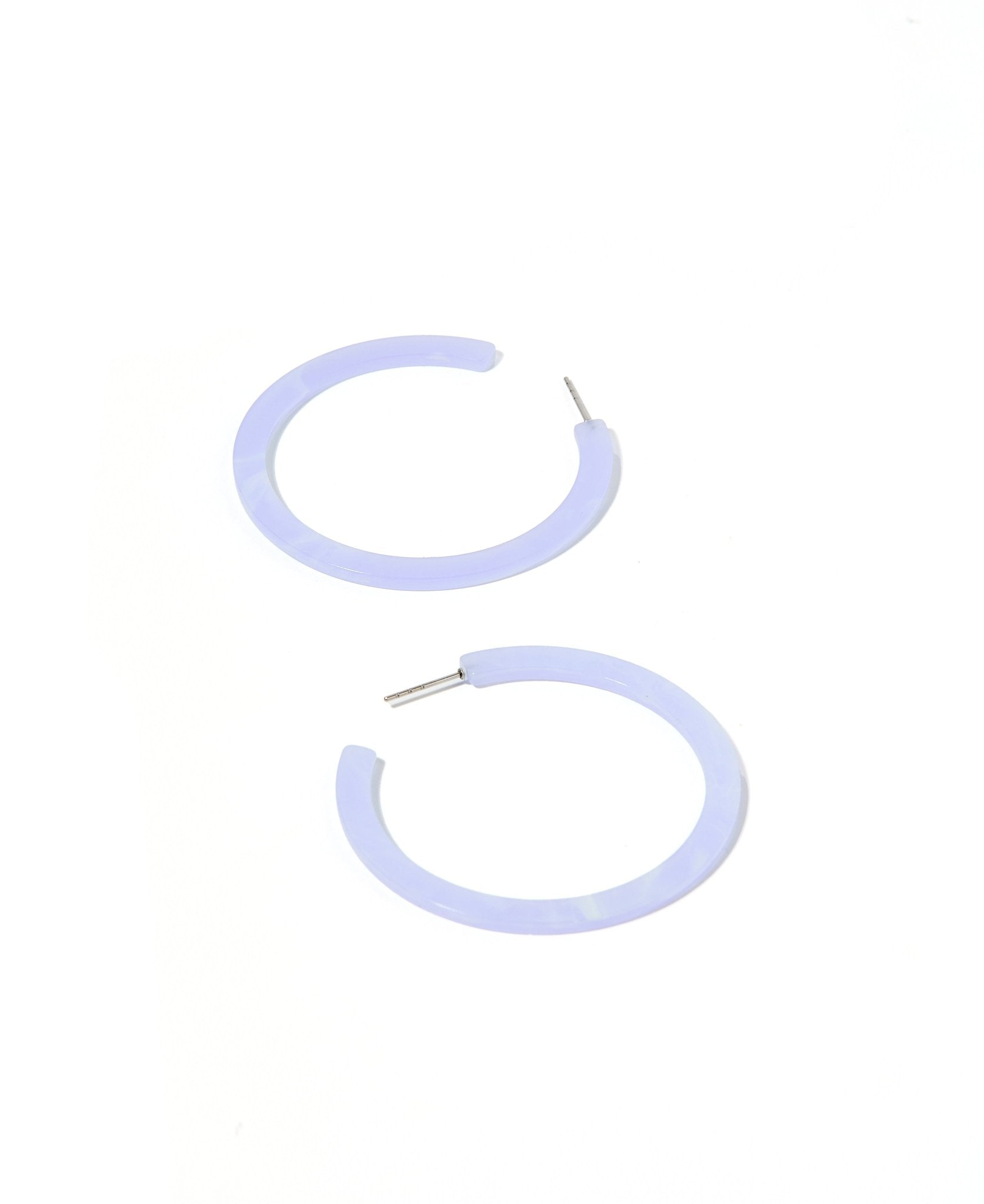 Holly Medium Hoop Earrings - Lavender Haze