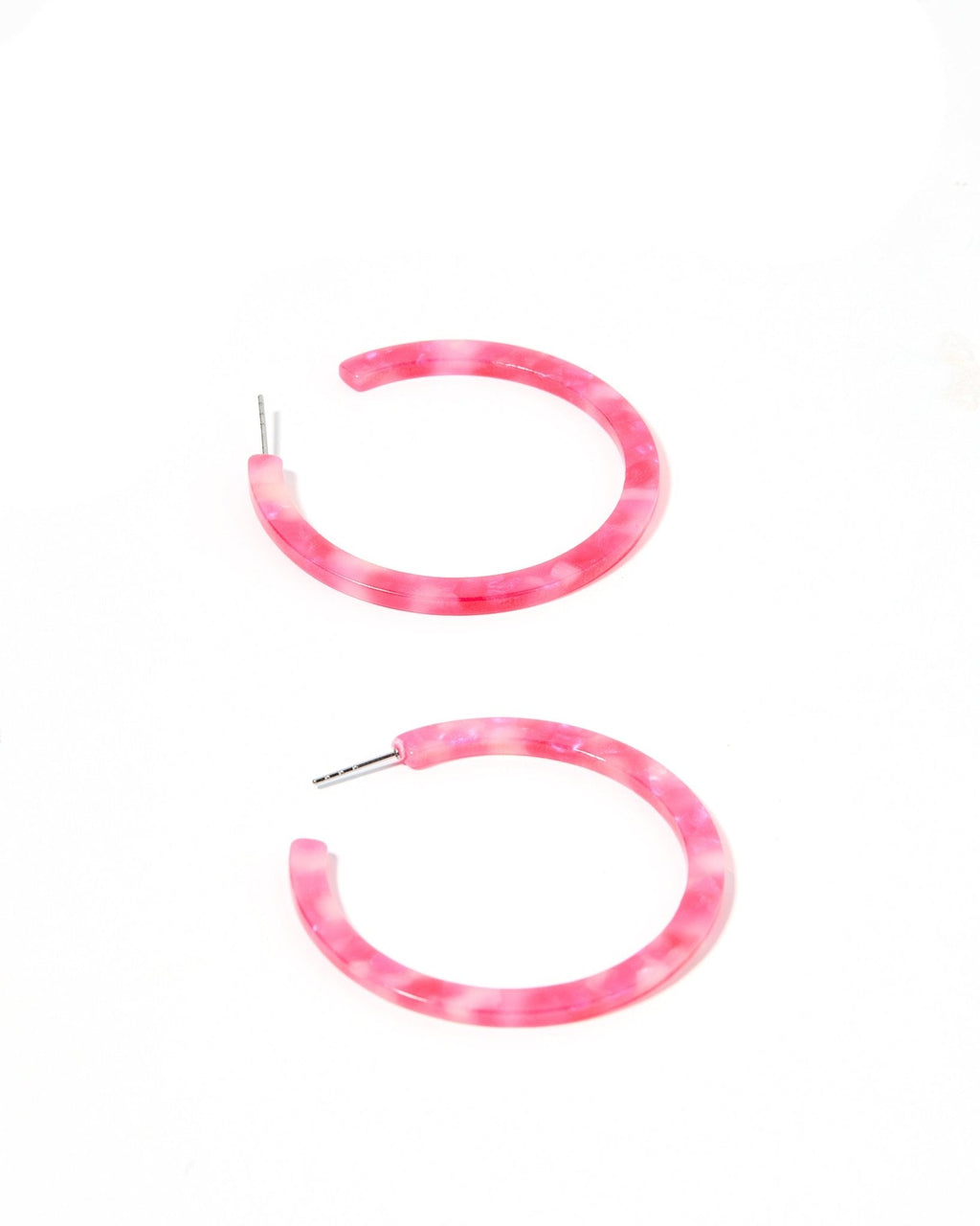 Holly Medium Hoop Earrings - Pink Party Punch