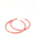 Holly Mega Hoop Earrings - Dusty Pink