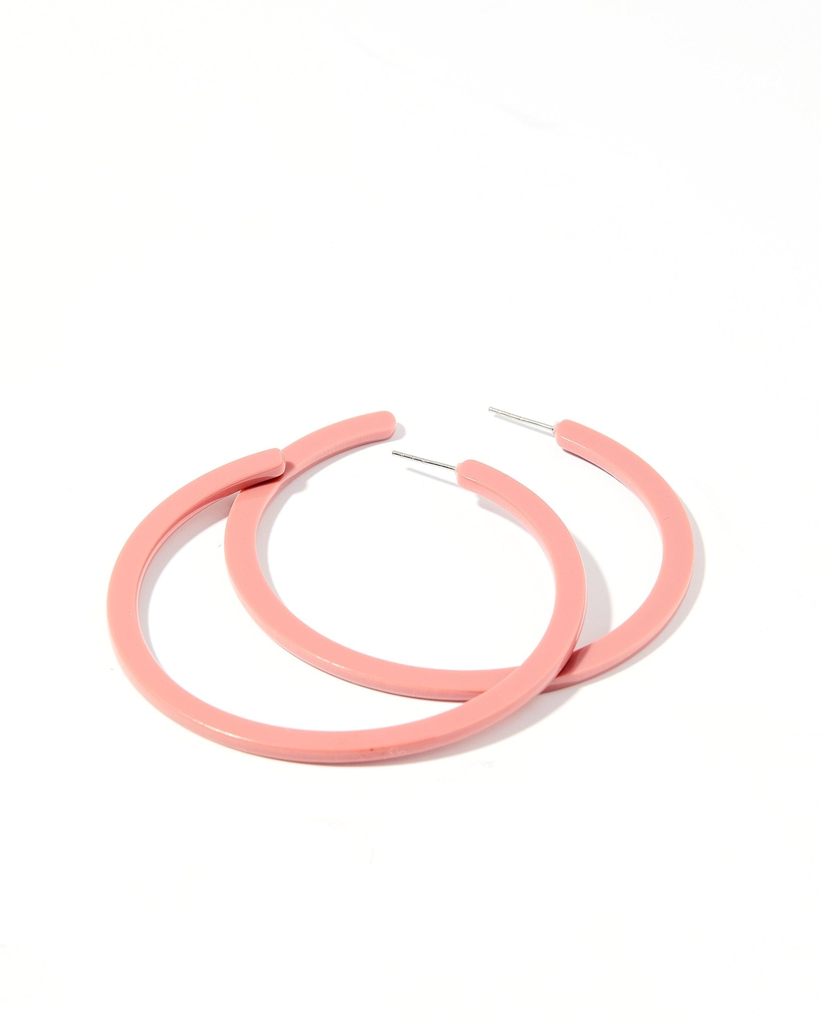 Holly Mega Hoop Earrings - Dusty Pink