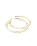 Holly Mega Hoop Earrings - Gold Confetti