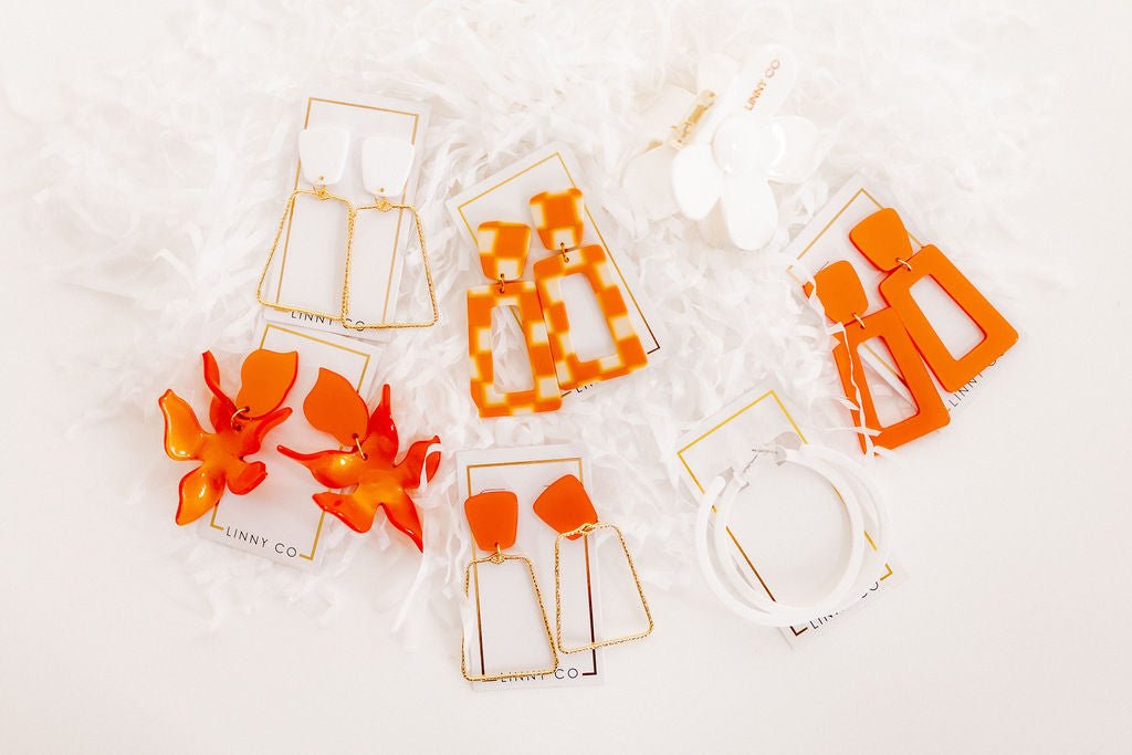 Holly Mega Hoop Earrings - True White