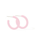 Holly Mini Hoop Earrings - Pink Carnation