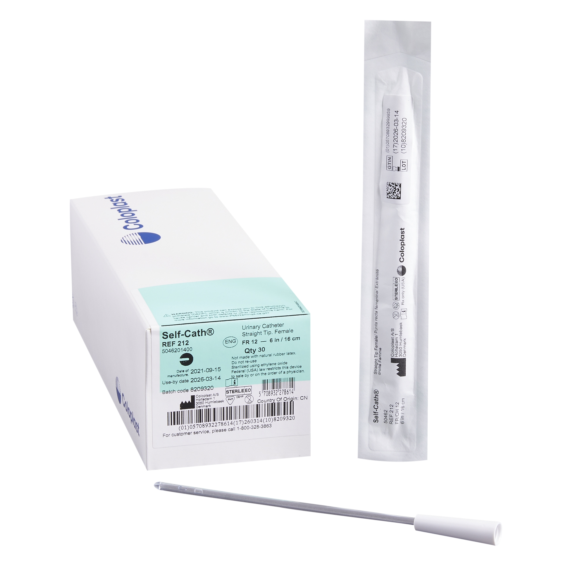Coloplast Self-Cath Female Catheter - 12 Fr, 6" (30 Count)