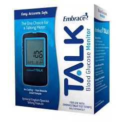 Embrace® TALK Blue Blutzuckermessgerät Pro Pack