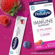 Pedialyte® Immune Support Elektrolyt-Pulver – Waldbeeren-Geschmack (36er-Packung)