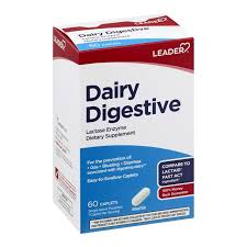 Leader™ Fast Acting Laktase-Enzym – Unterstützung der Verdauung (60 Kapseln)