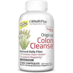 HealthPlus® Pastrimi i Zorrës së Trashë – 625 mg Lëvozhgë Psyllium (200 Kapsula)