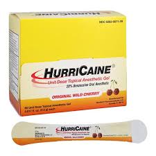 HurriCaine® 20% Benzocaine Anestetik topik – 60 shtupa dozë unike (qershi e egër)