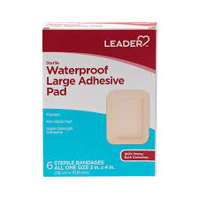 LDR Waterproof Adhesive Pads – Sterile Wound Protection (3" x 4", 6 Count)