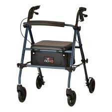 NOVA Journey Stahl-Rollator, Blau, Modell 4205BL