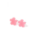Jenna Stud Earrings - Flower Coral