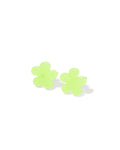 Jenna Stud Earrings - Flower Neon Yellow
