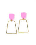 Kaelyn Statement Earrings - Bubble Gum