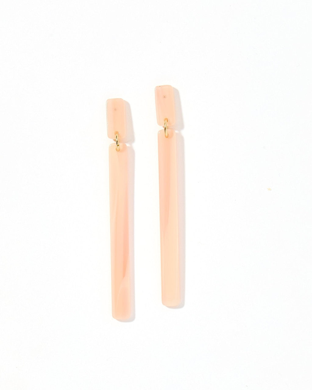 Keli Statement Earrings - Blush Satin