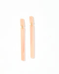 Keli Statement Earrings - Blush Satin