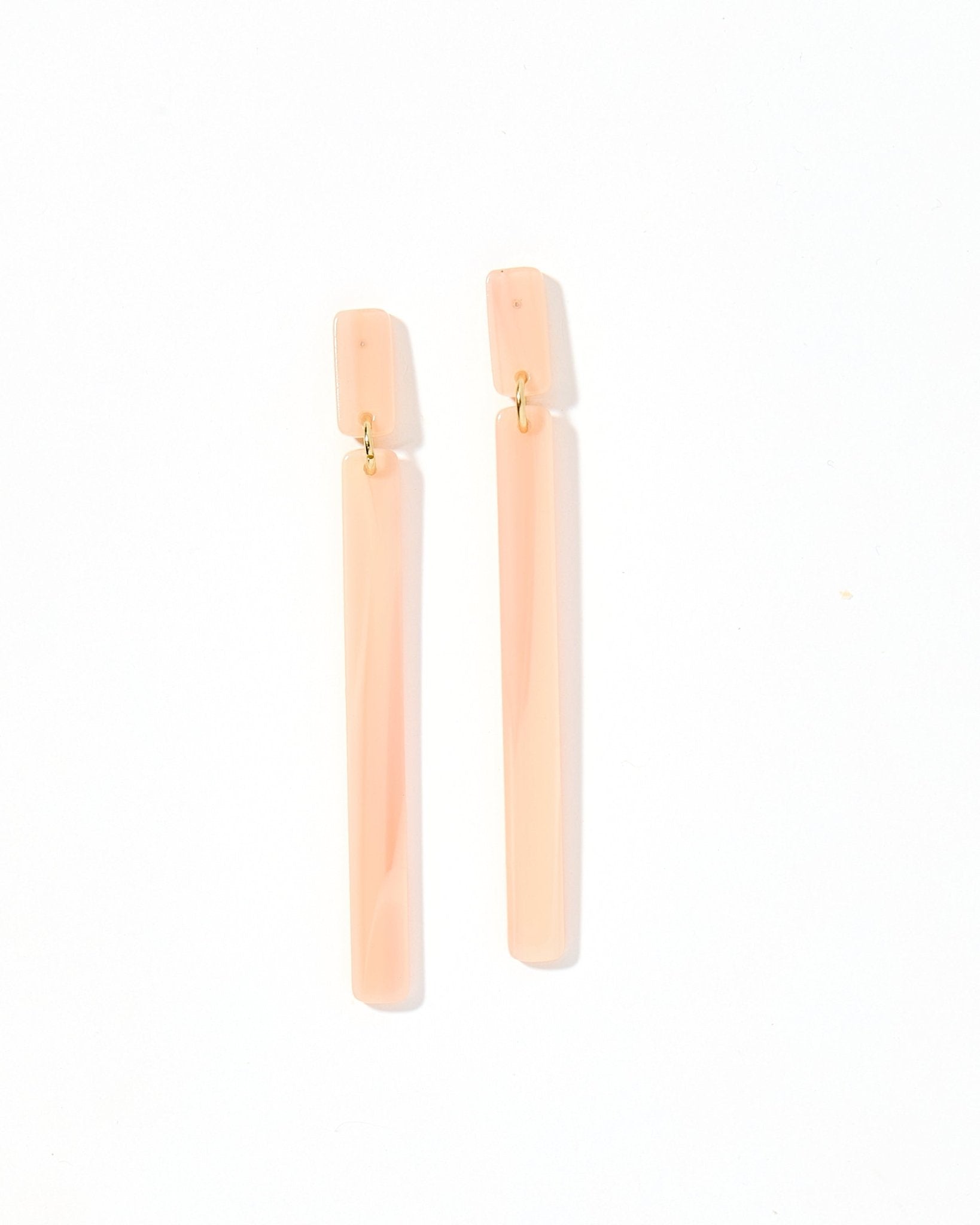 Keli Statement Earrings - Blush Satin
