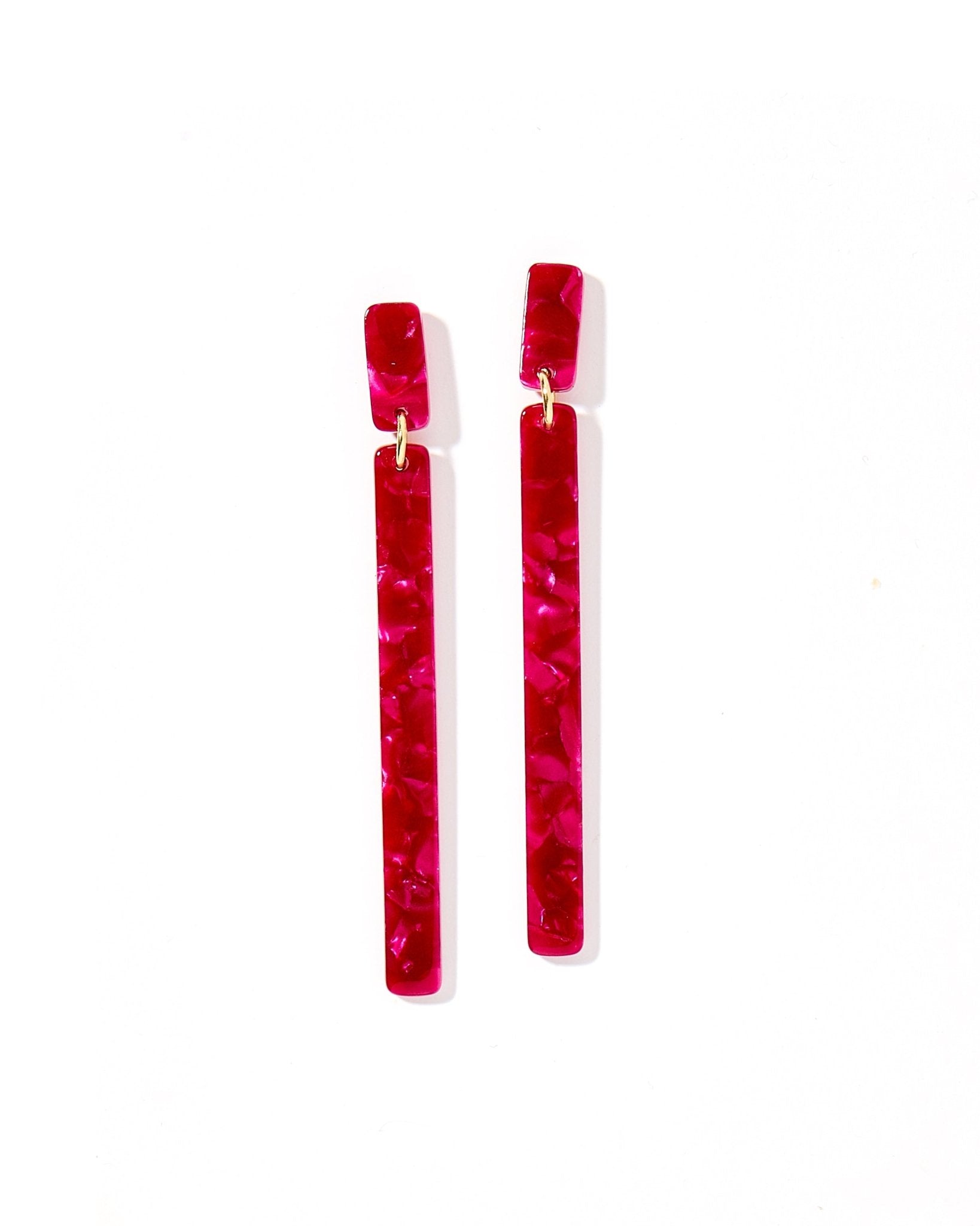 Keli Statement Earrings - Pinot Noir