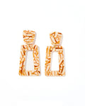 Kennedy Statement Earrings - Desert Sand