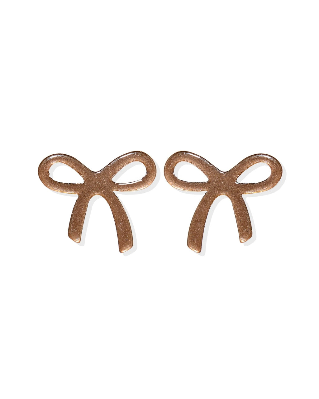 Kylie Bow Earrings - Espresso
