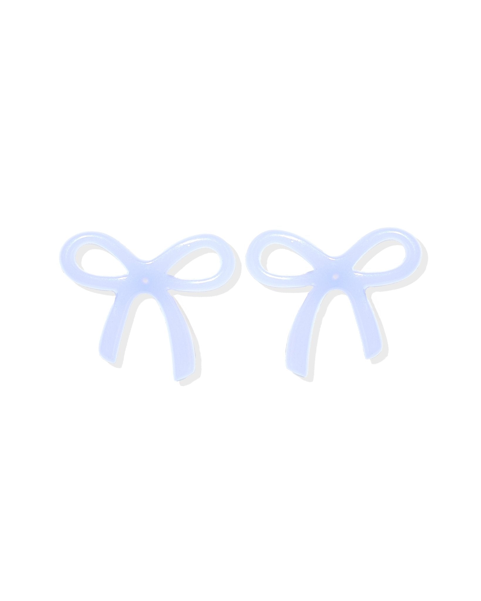 Kylie Bow Earrings - Lavender Haze