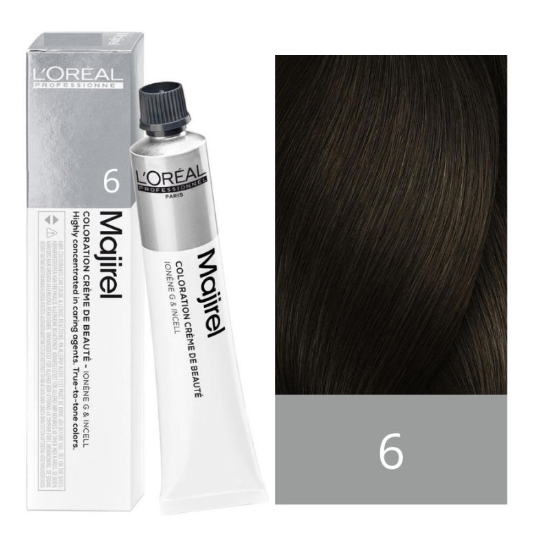 Bojë e Përhershme Flokësh L'Oréal Majirel 6 6N Bjonde e Errët 60ml
