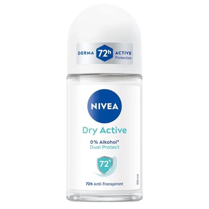NIVEA Dry Active 72h Anti-Perspirant Roll-On për femra, 50ml
