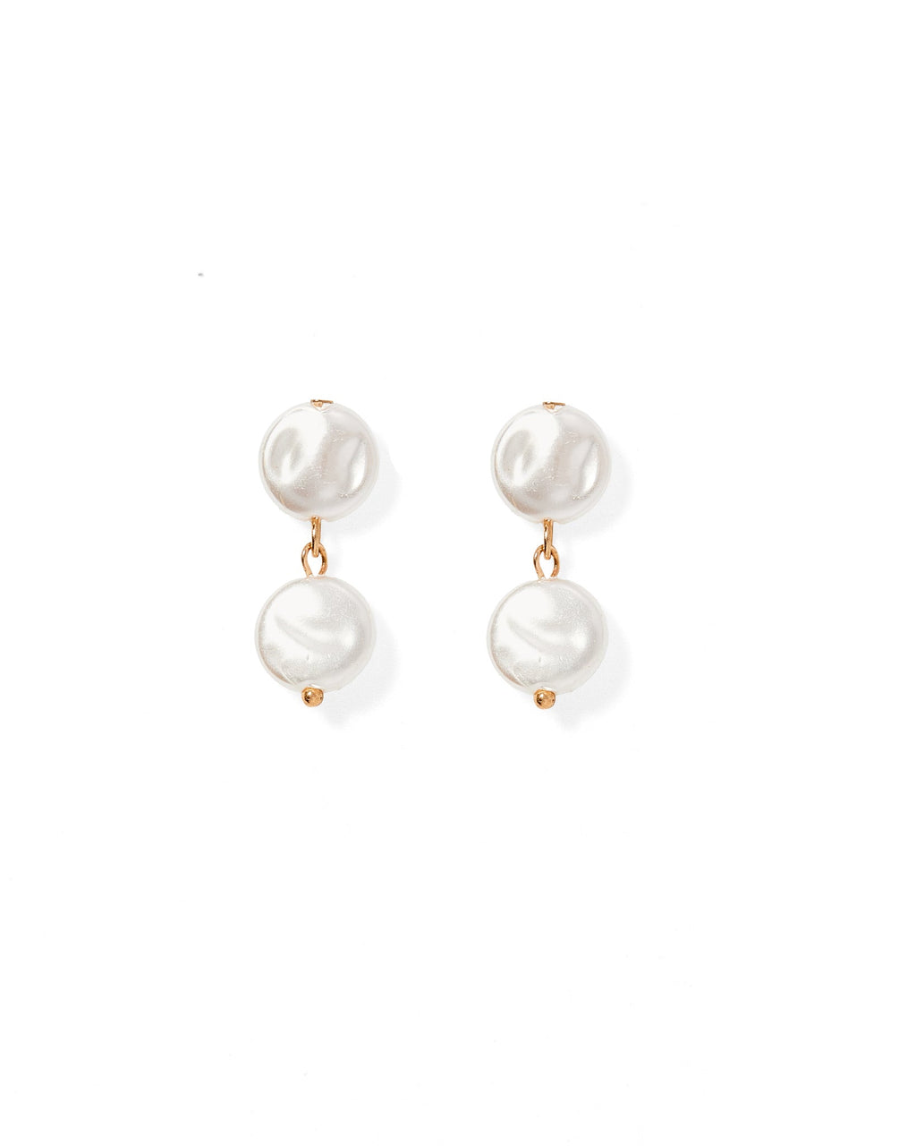 Libby Drop Statement Earrings - 2 Pearl