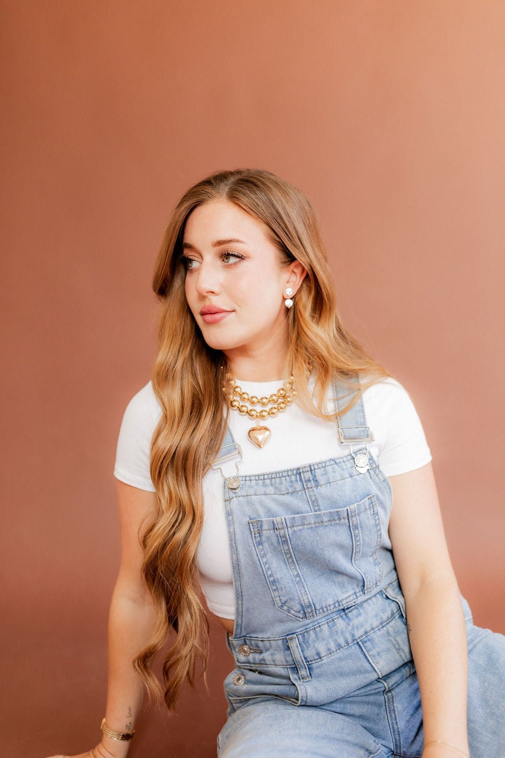 Libby Drop Statement Earrings - 2 Pearl