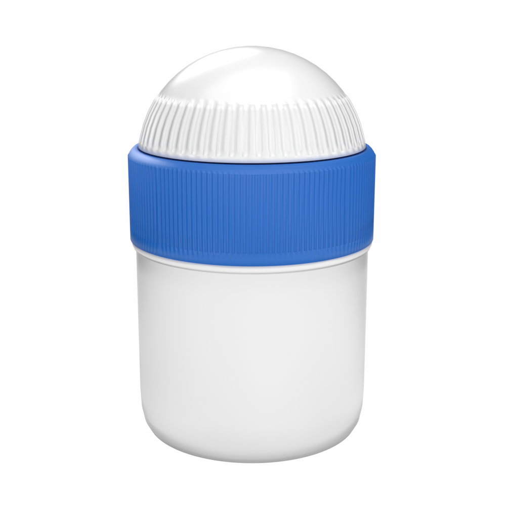 SAMIX 50 ml Mischgefäß, weiß mit blauem Deckel, 10er-Pack