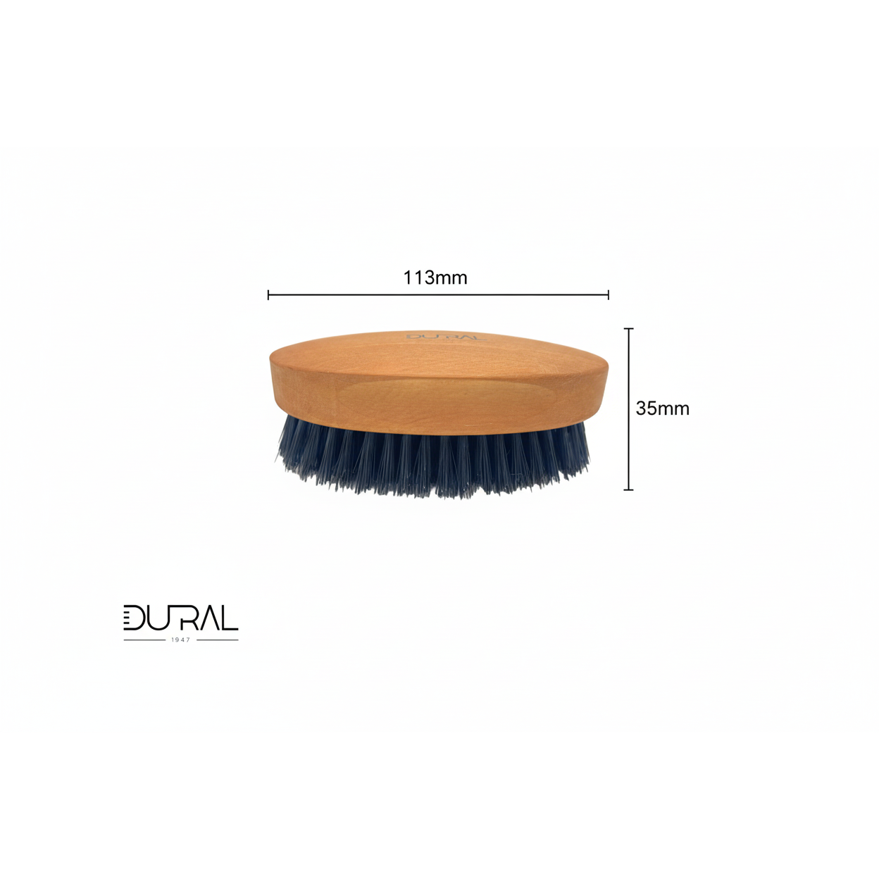 Dural Birnbaumholz XL Weiche Bartbürste mit Wildschweinborsten 113mm