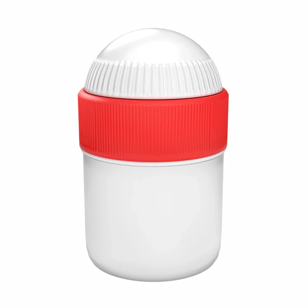 Samix Compounding Jar, 15 mL, White with Red Lid (Case of 100)