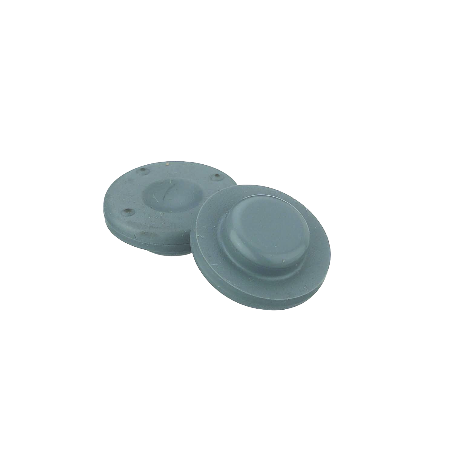 13mm Chlorobutyl-Gummistopfen (2-Pin/Schenkel, Grau) – 1.000 Stück