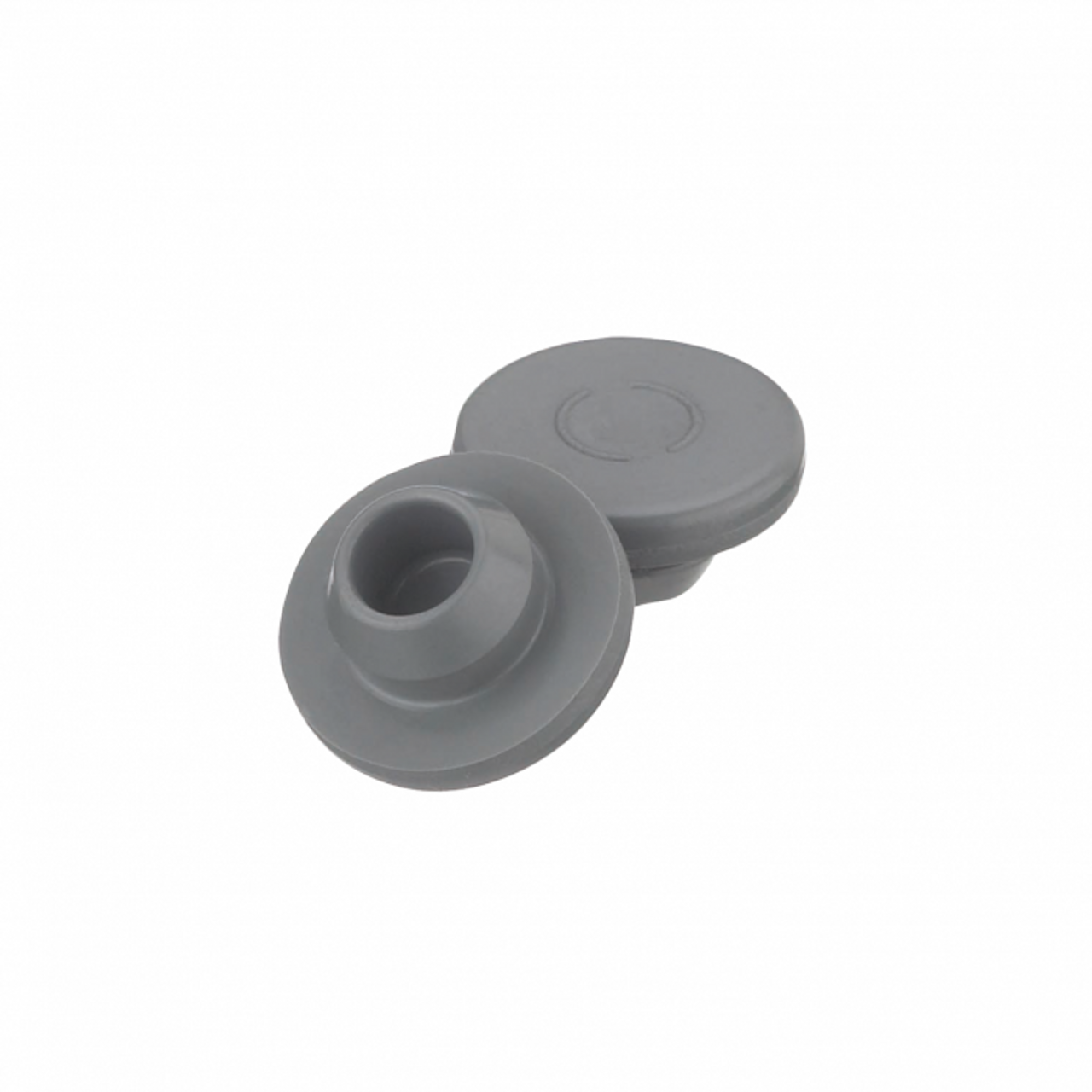 13 mm Chlorbutyl-Schnappstopfen, Grau (100 Stück)