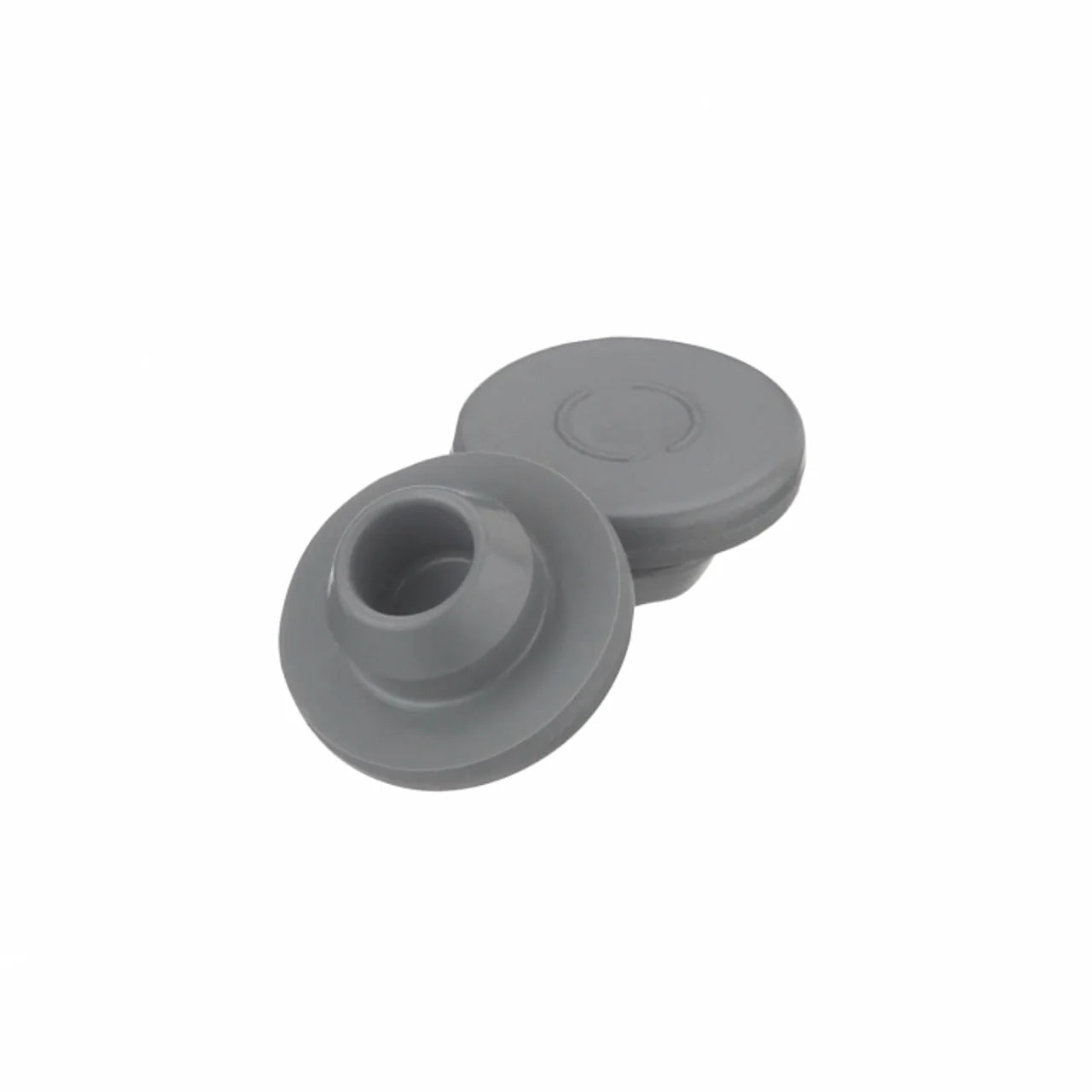 13 mm graue Chlorbutyl-Schnappkappen für Fläschchen (1.000 Stück pro Packung)