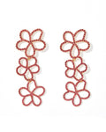 Reagan Flower Statement Earring - Pink