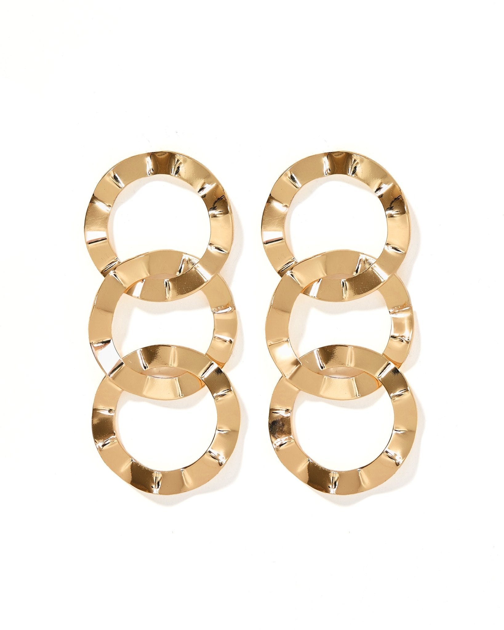 Reese Statement Earrings - Gold