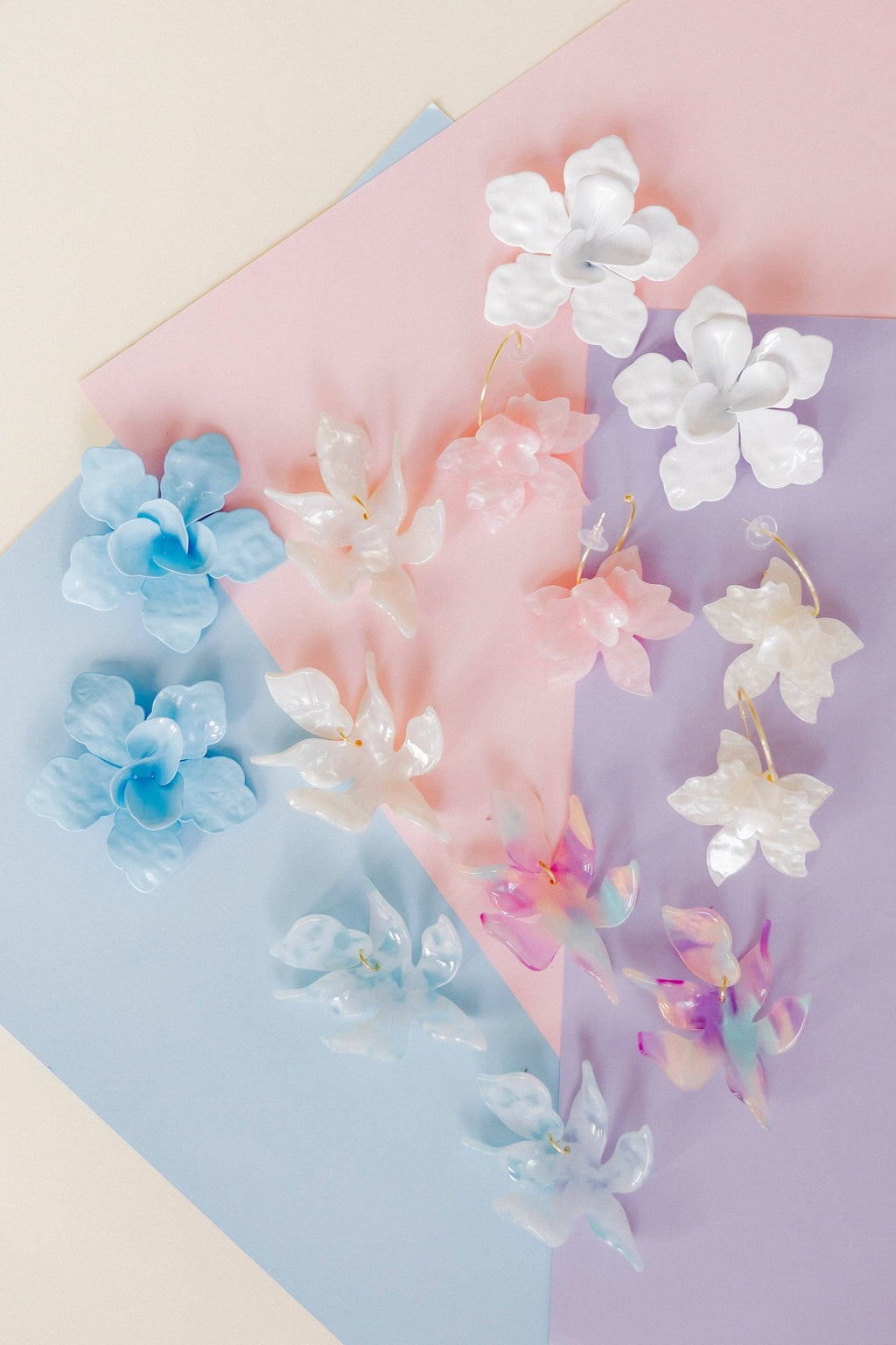 Maxine Statement Earrings - Blue