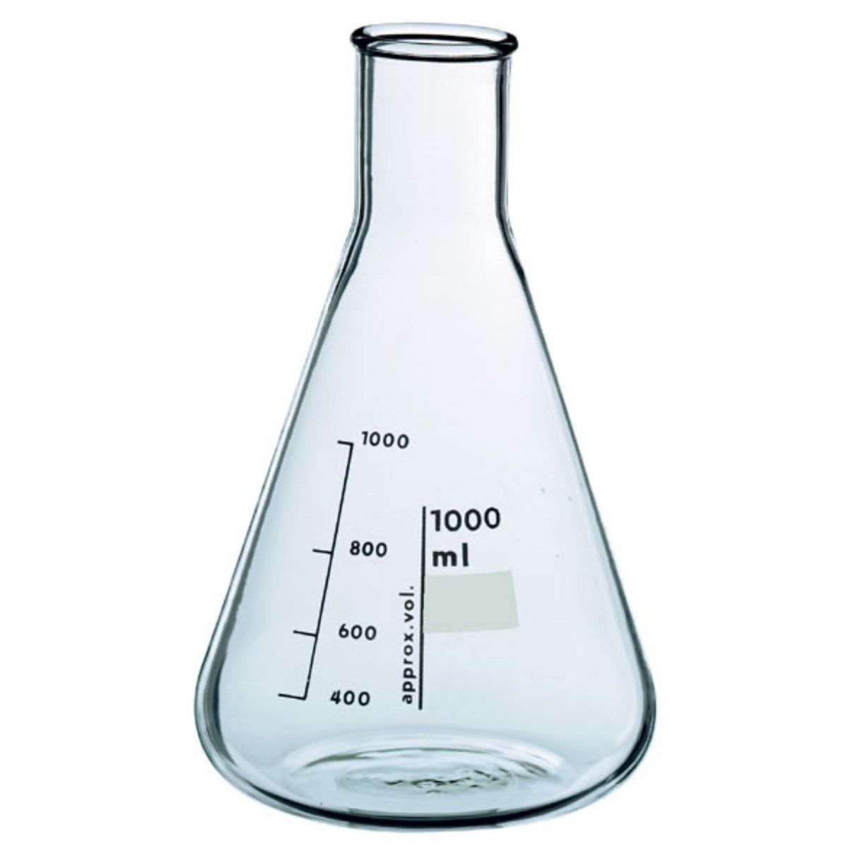1000 ml (1L) Erlenmeyerkolben aus Borosilikatglas