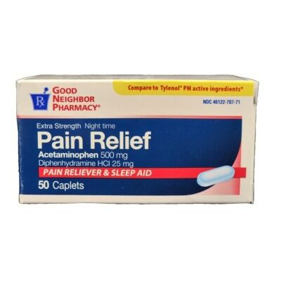 GNP Schmerzlinderung PM (Paracetamol 500mg/Diphenhydramin 25mg), 100 Kapseln