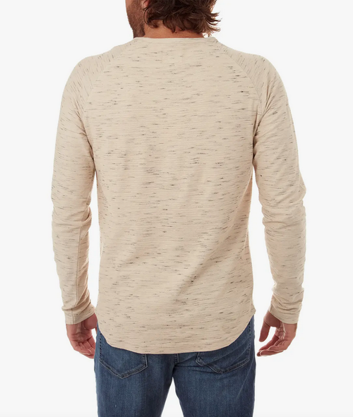 Beckett Long Sleeve Henley - Almond