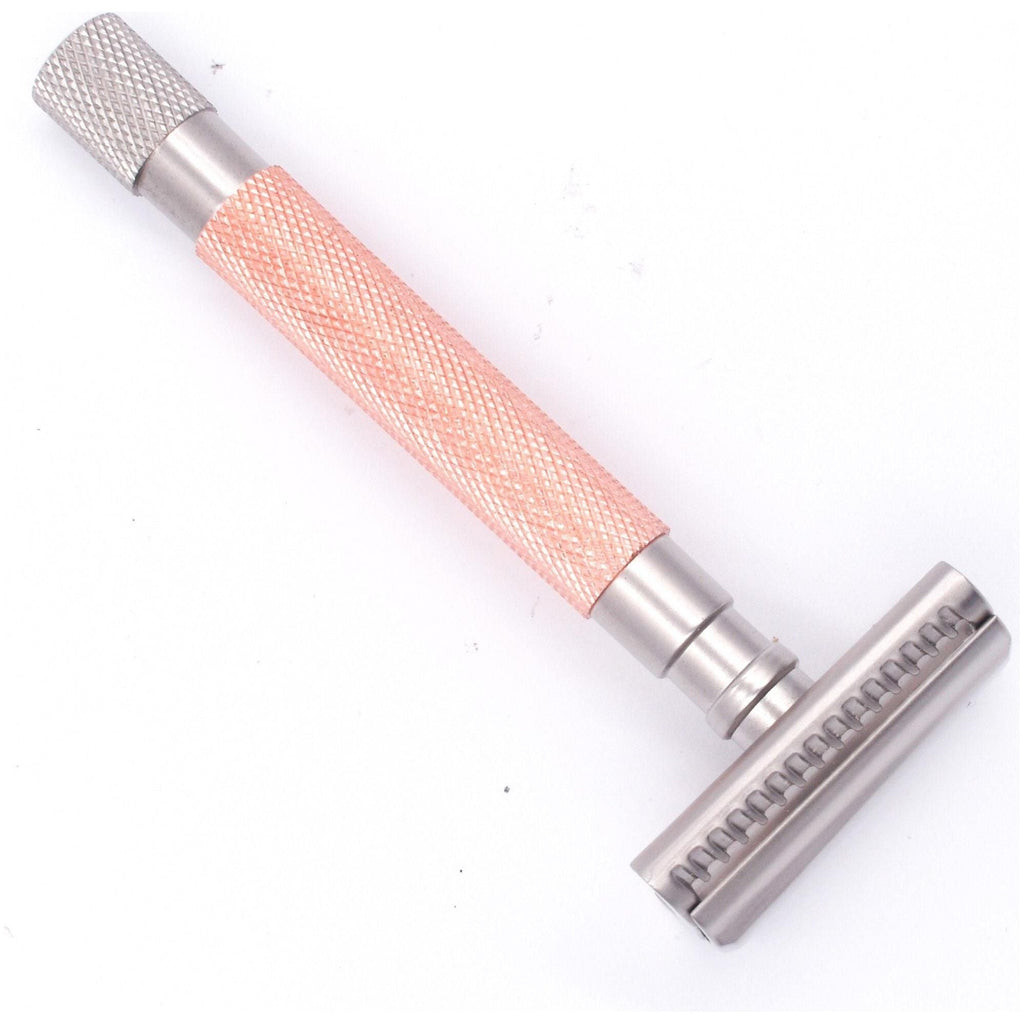 Parker 55SL-RG Rose Gold Semi Slant dreiteiliger Rasierhobel