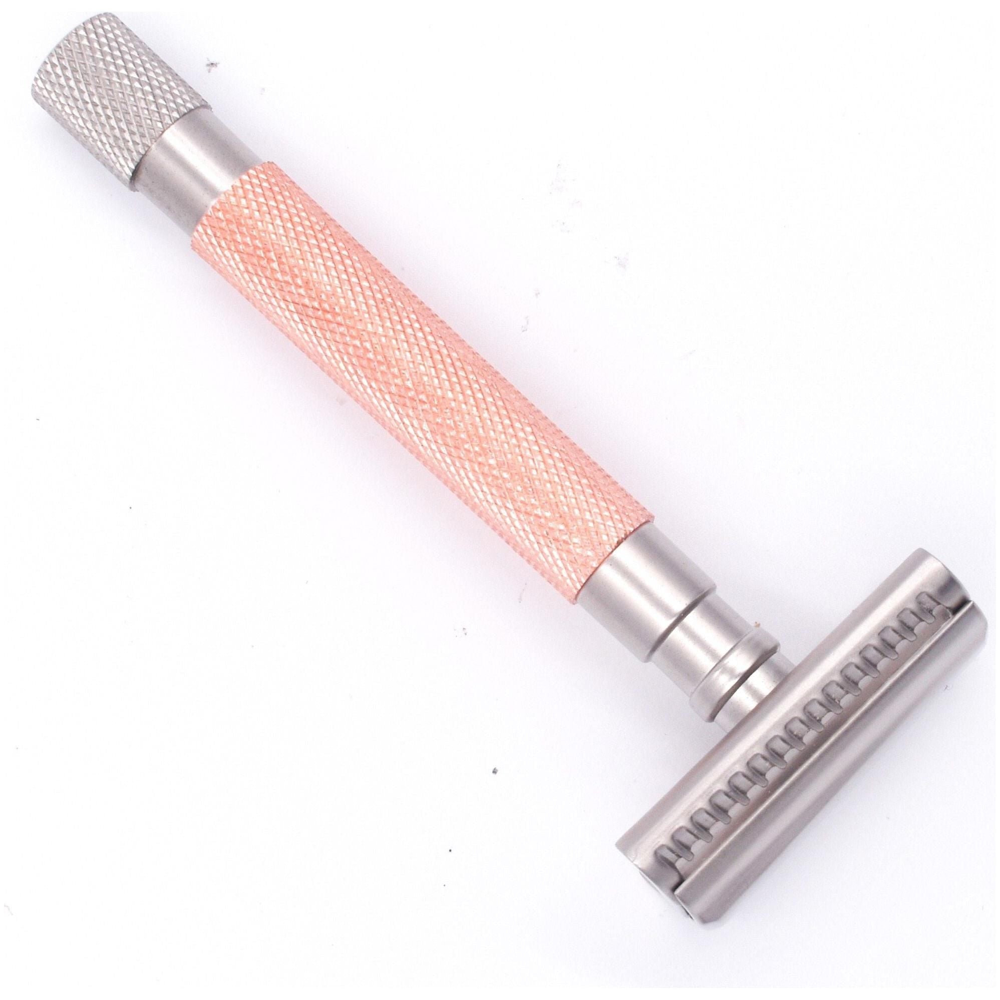 Parker 55SL-RG Rose Gold Semi Slant dreiteiliger Rasierhobel