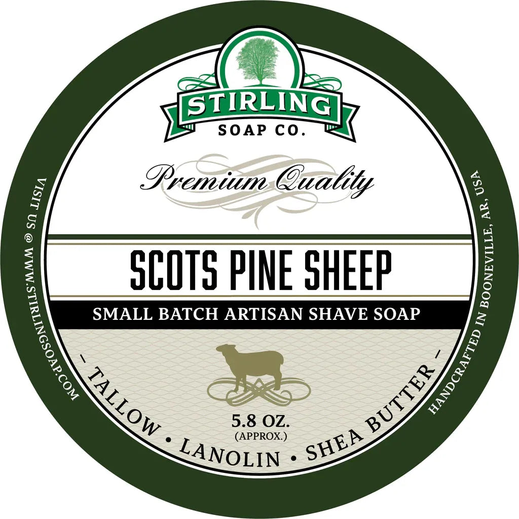Stirling Soap Co. Scots Pine Rasierkollektion