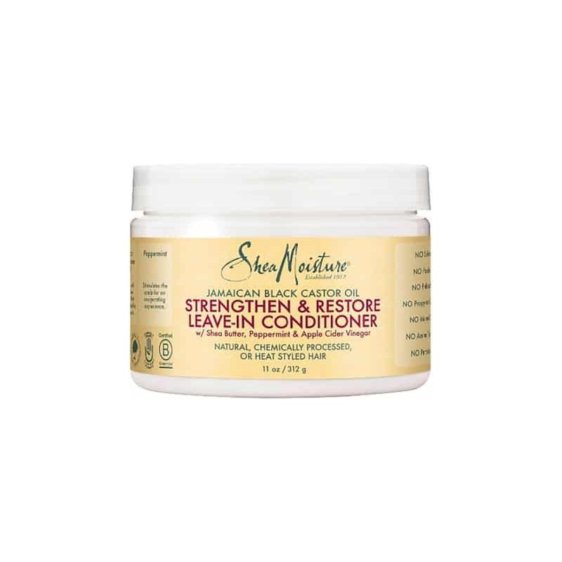 SheaMoisture Jamaican Black Castor Oil Balsam pa shpëlarje për forcim dhe restaurim 312g
