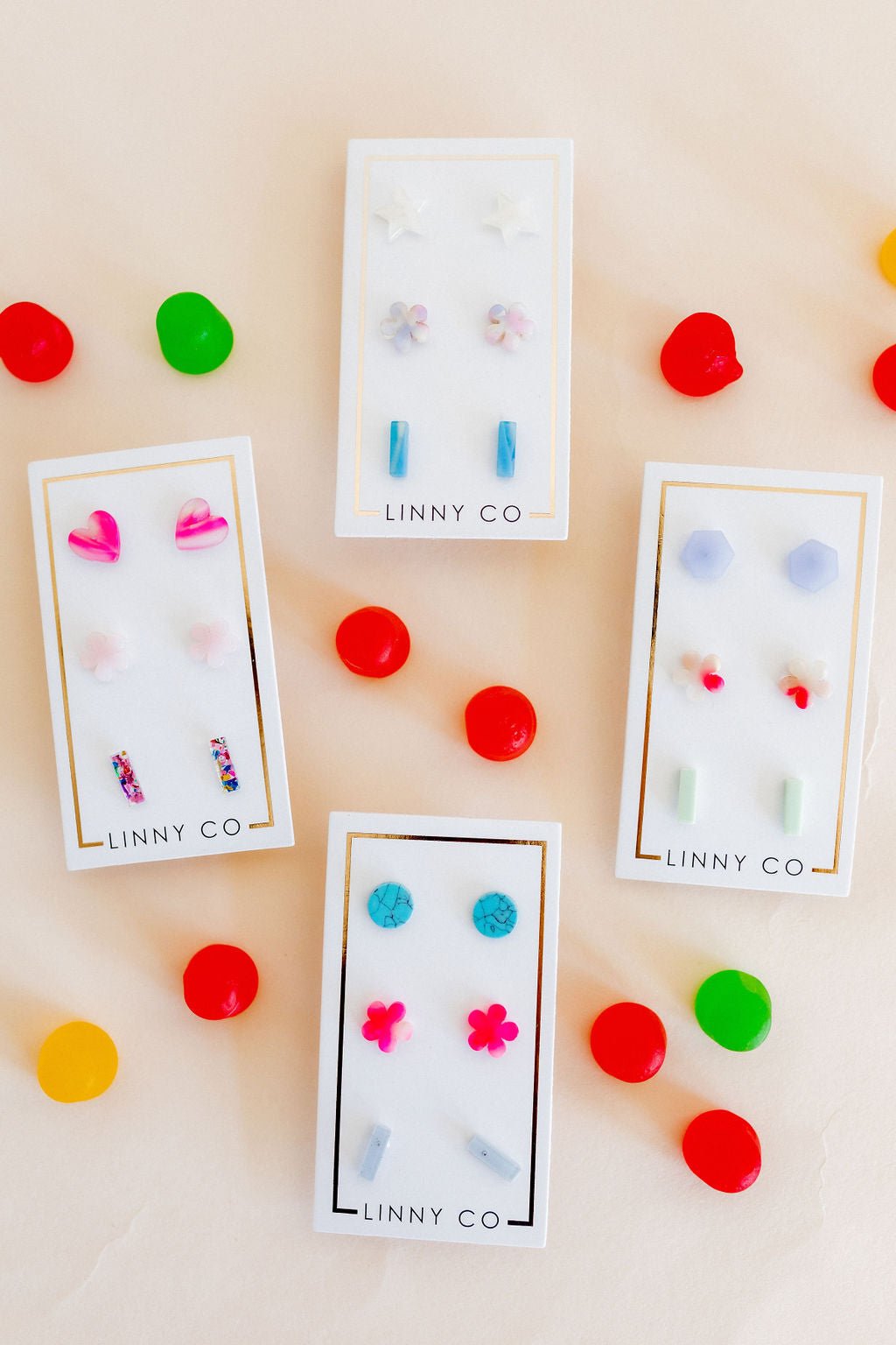 Stud Trio Stud Earring Set - Triple Scoop
