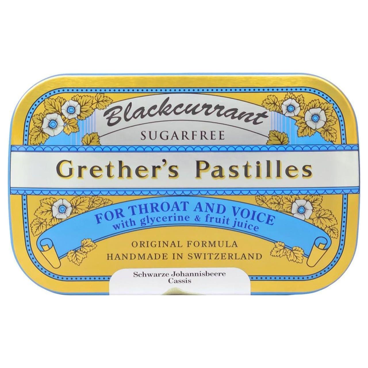 Grether's Schwarze Johannisbeere Zuckerfreie Pastillen, 106g