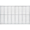 Quantum Storage Systems Chrome Wire Wall Grid Panel, 48" W x 30" H (Louvered)