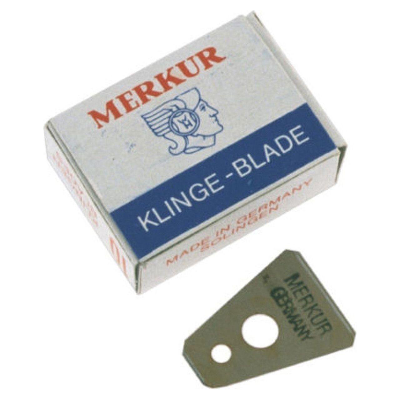 Merkur Rasierklingen für Schnurrbart und Augenbrauen im 10er-Pack